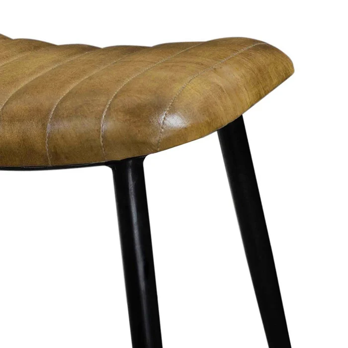 Tabouret Bidar en cuir