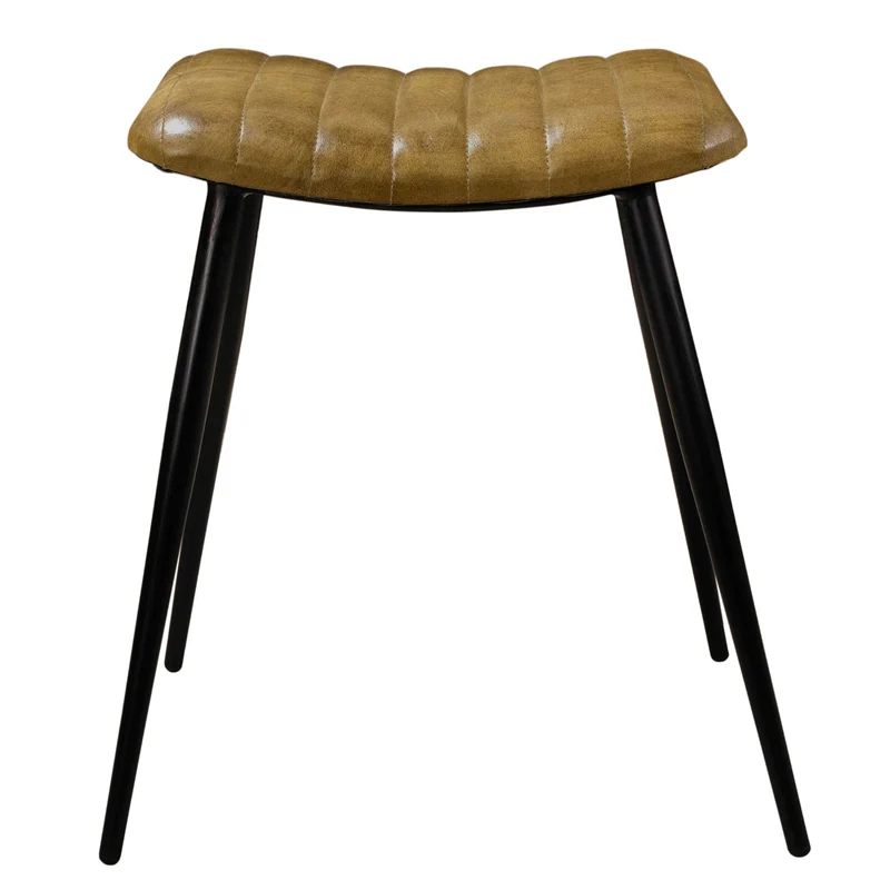 Tabouret Bidar en cuir