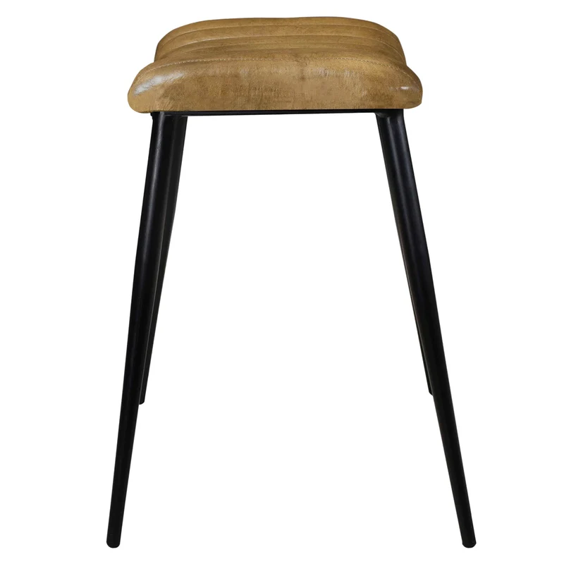 Tabouret Bidar en cuir