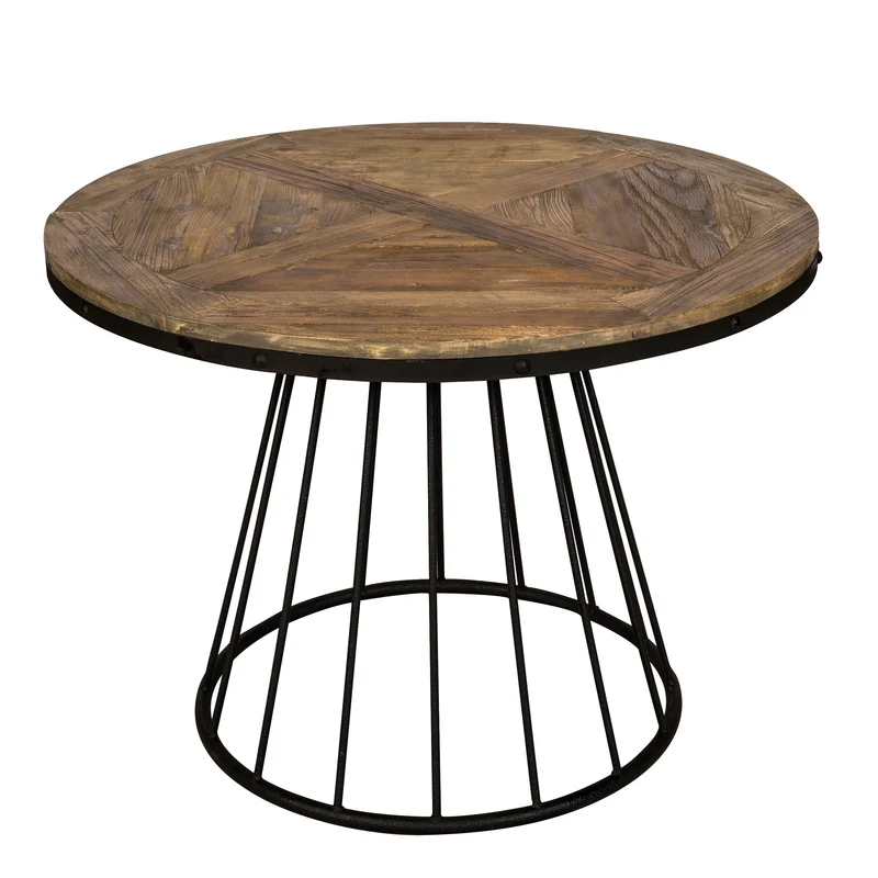 Table ronde Pralus 5 personnes en bois D110 cm