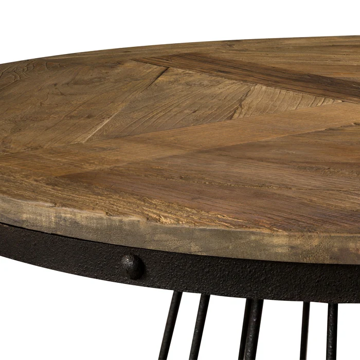 Table ronde Pralus 5 personnes en bois D110 cm