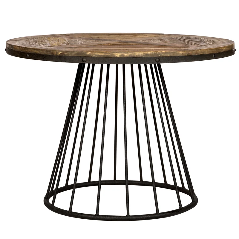 Table ronde Pralus 5 personnes en bois D110 cm