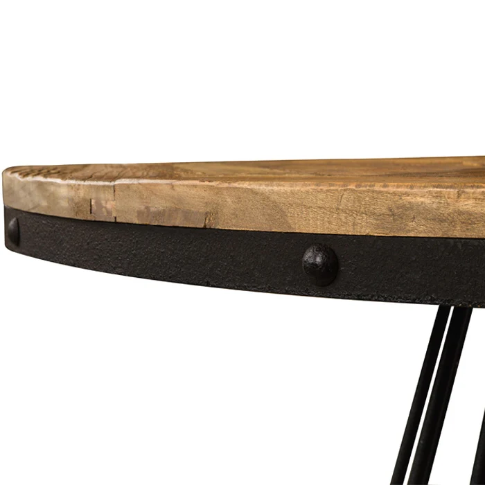 Table ronde Pralus 5 personnes en bois D110 cm