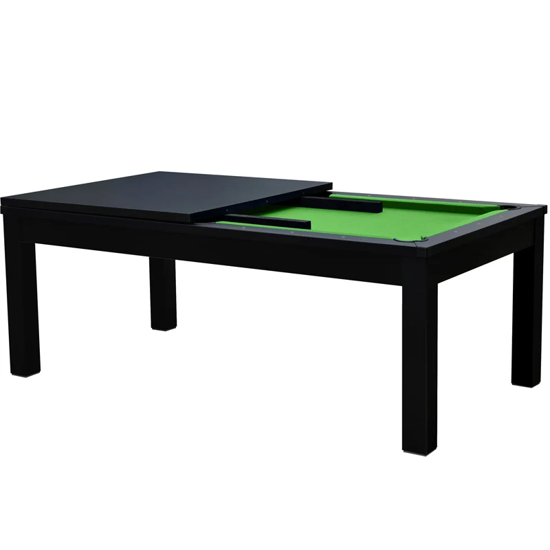 Table de Billard Eddie convertible noire tapis vert