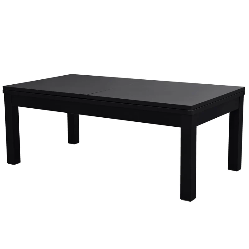 Table de Billard Eddie convertible noire tapis gris