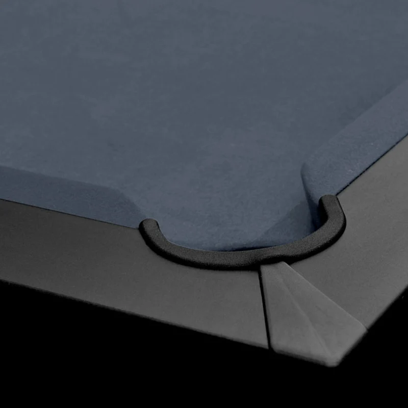 Table de Billard Eddie convertible noire tapis gris