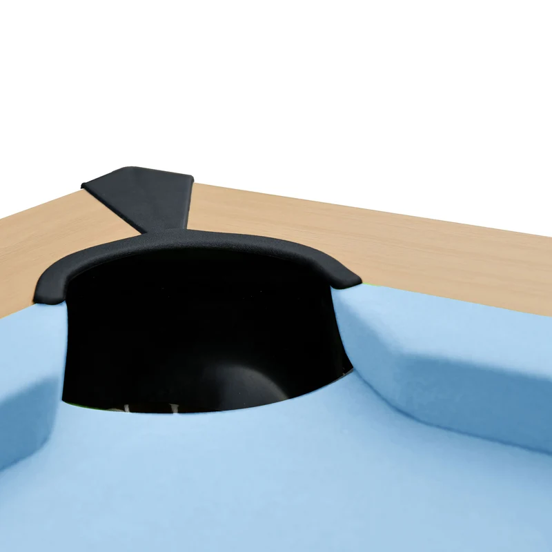 Table de Billard Eddie convertible hêtre tapis bleu