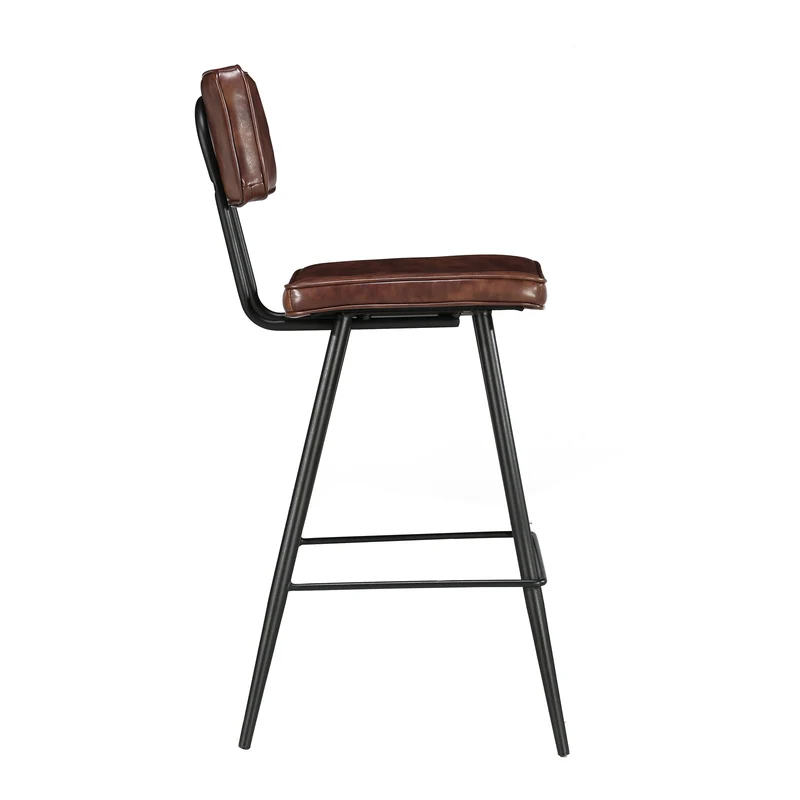 Chaise de bar mi-hauteur Texas marron 66 cm (lot de 2)