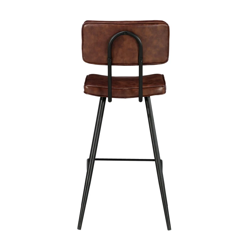 Chaise de bar mi-hauteur Texas marron 66 cm (lot de 2)
