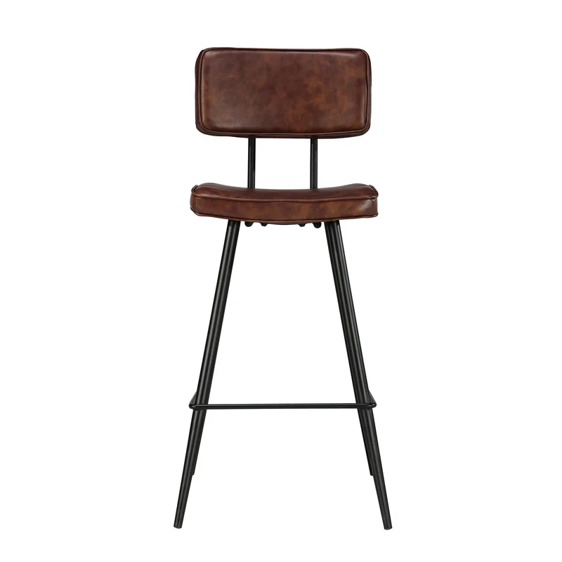 Chaise de bar mi-hauteur Texas marron 66 cm (lot de 2)
