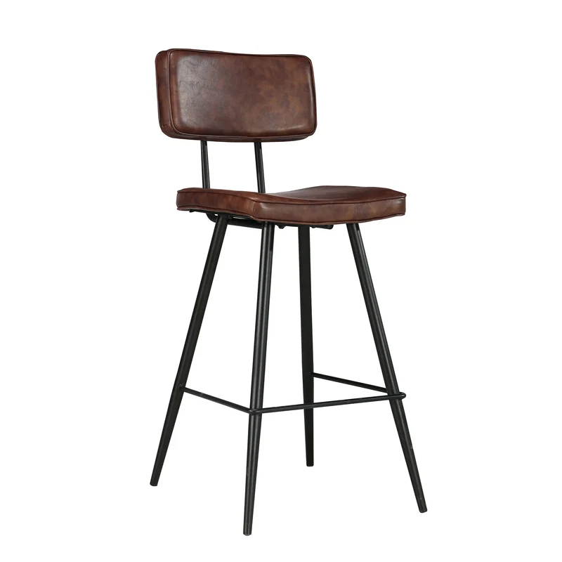 Chaise de bar mi-hauteur Texas marron 66 cm (lot de 2)