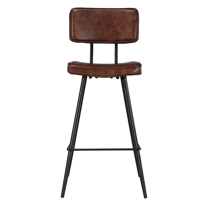 Chaise de bar mi-hauteur Texas marron 66 cm (lot de 2)