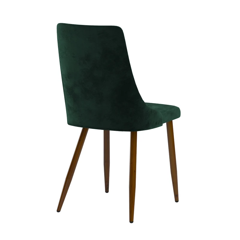 Chaise Vinni en velours vert (lot de 2)