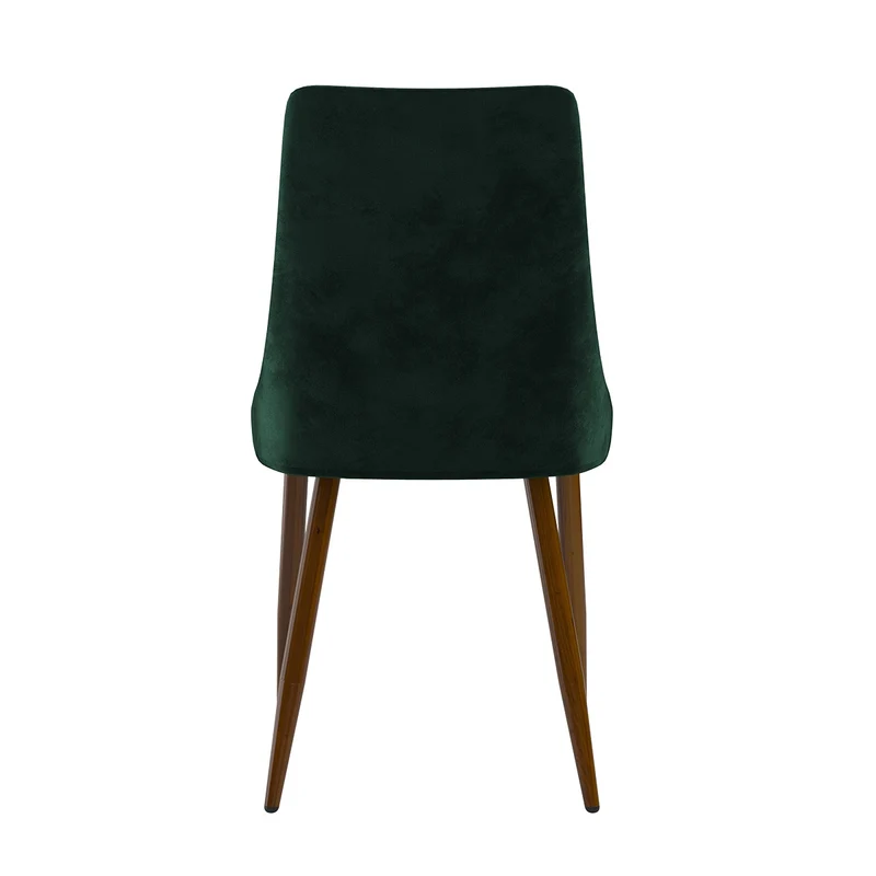 Chaise Vinni en velours vert (lot de 2)
