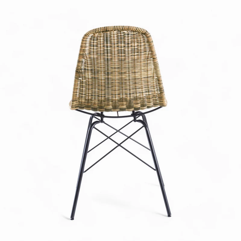 Chaise de jardin Tiptur en résine tressée naturelle (lot de 2)