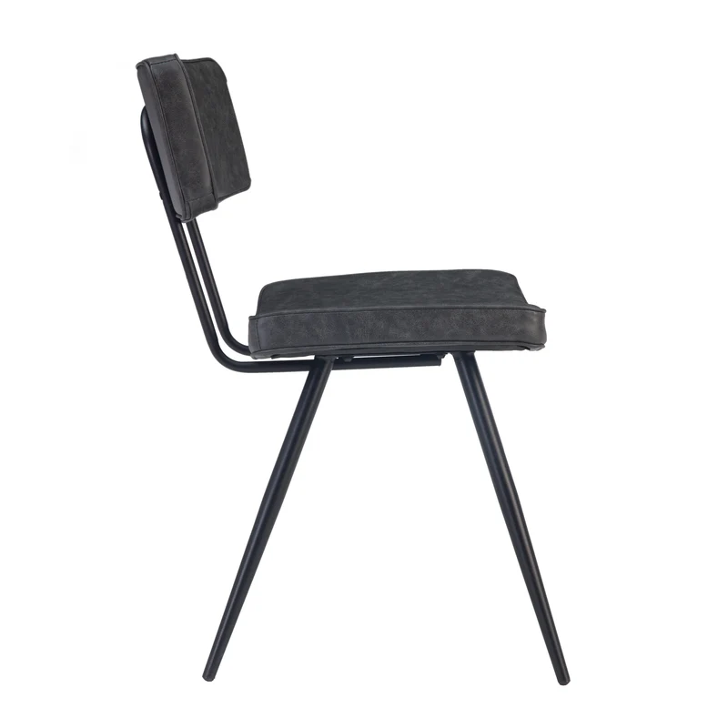 Chaise Texas grise / noire (lot de 2)
