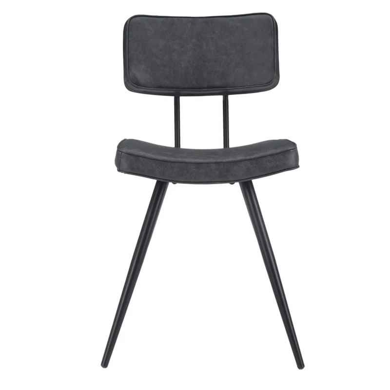 Chaise Texas grise / noire (lot de 2)