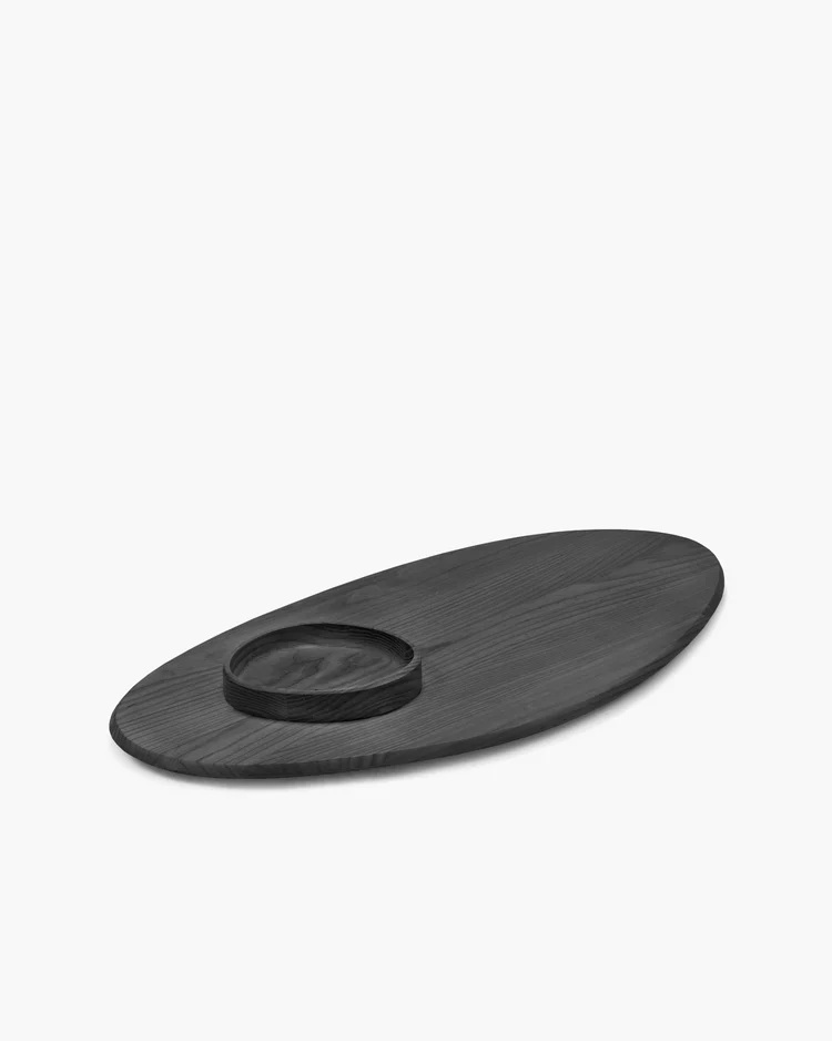 Soucoupe + bol 02 noir Dune