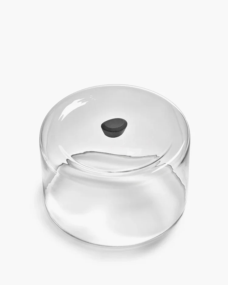 Cloche en verre noir Dune