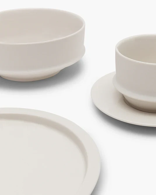 Set de petit-déjeuner 16 pièces alabaster dune