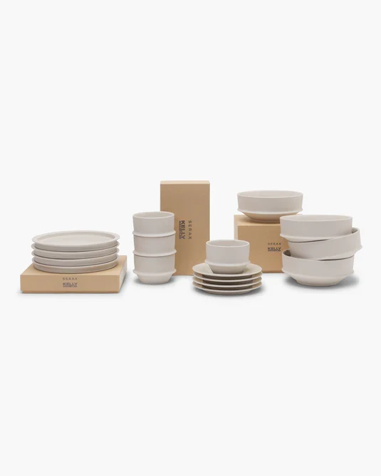 Set de petit-déjeuner 16 pièces alabaster dune