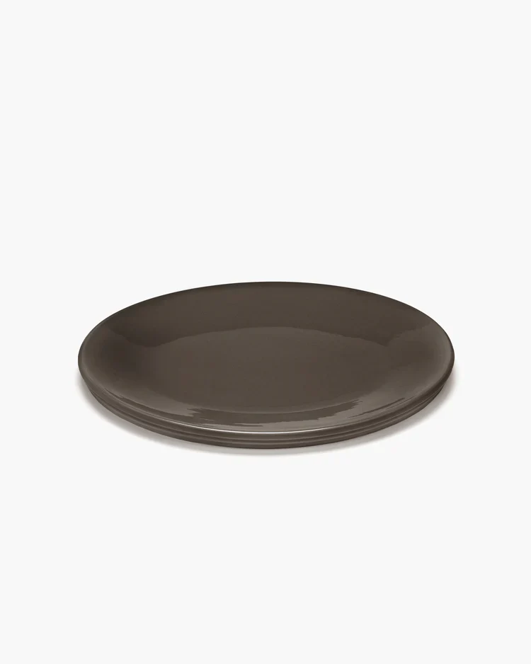 Plat de service ovale S Slate Dune