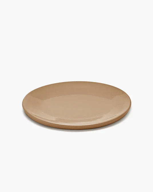 Plat de service ovale S Clay Dune