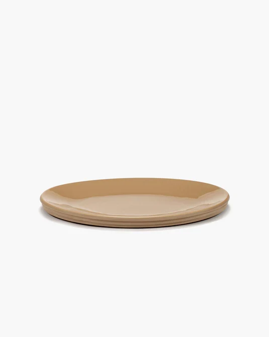 Plat de service ovale S Clay Dune