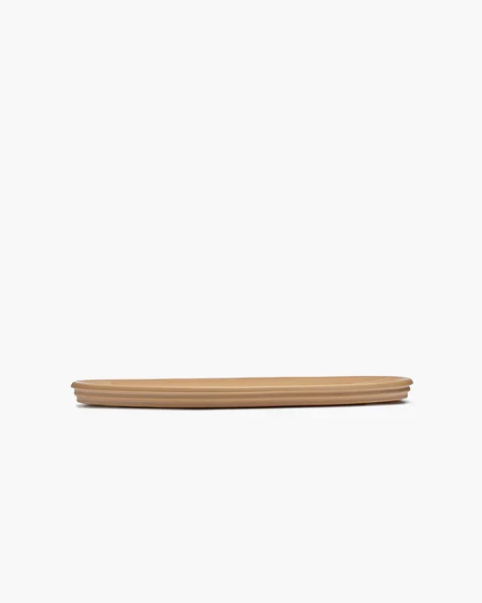 Plat de service ovale S Clay Dune