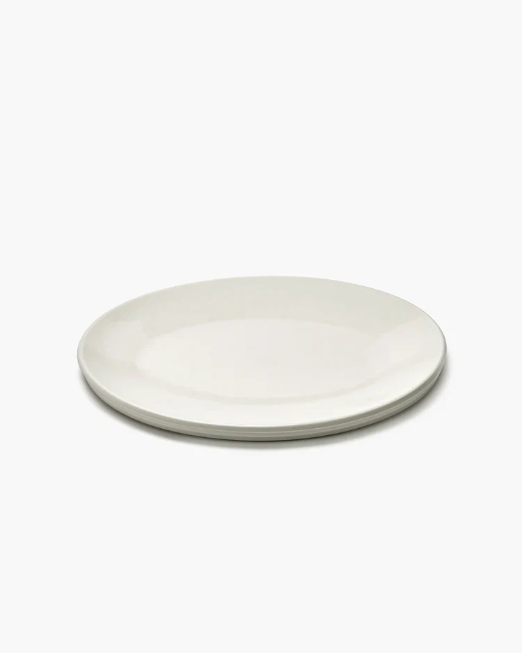 Plat de service ovale S Alabaster Dune