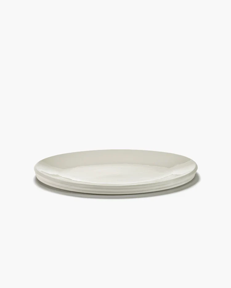 Plat de service ovale S Alabaster Dune