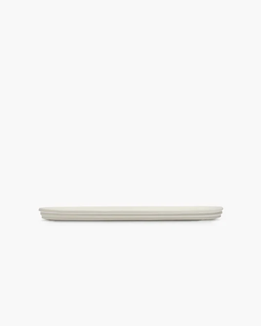 Plat de service ovale S Alabaster Dune