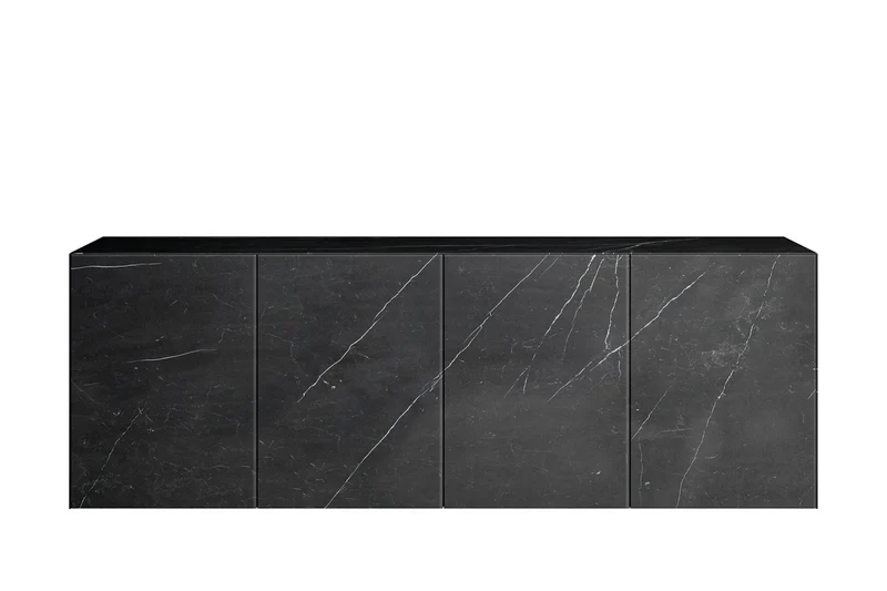 Buffet Lago - Materia XGlass (Marbre noir)