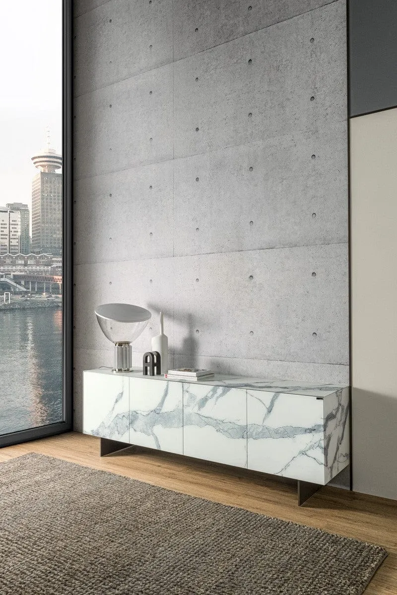 Buffet Lago - Materia XGlass (Marbre wit)