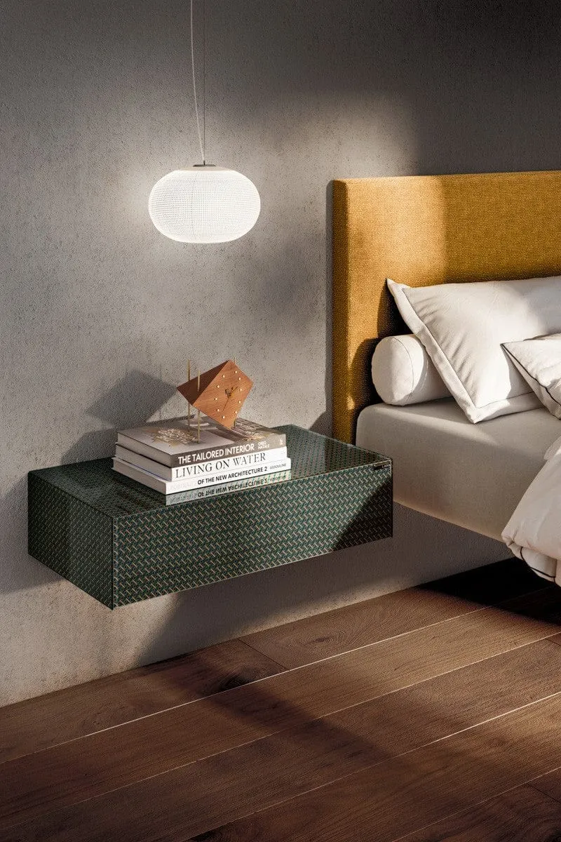 Table de chevet Lago - Materia XGlass Metal