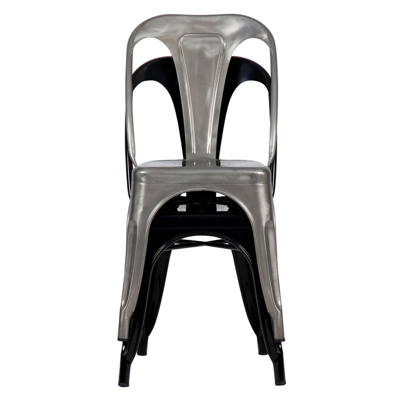 Chaise Indus chrome (lot de 2)