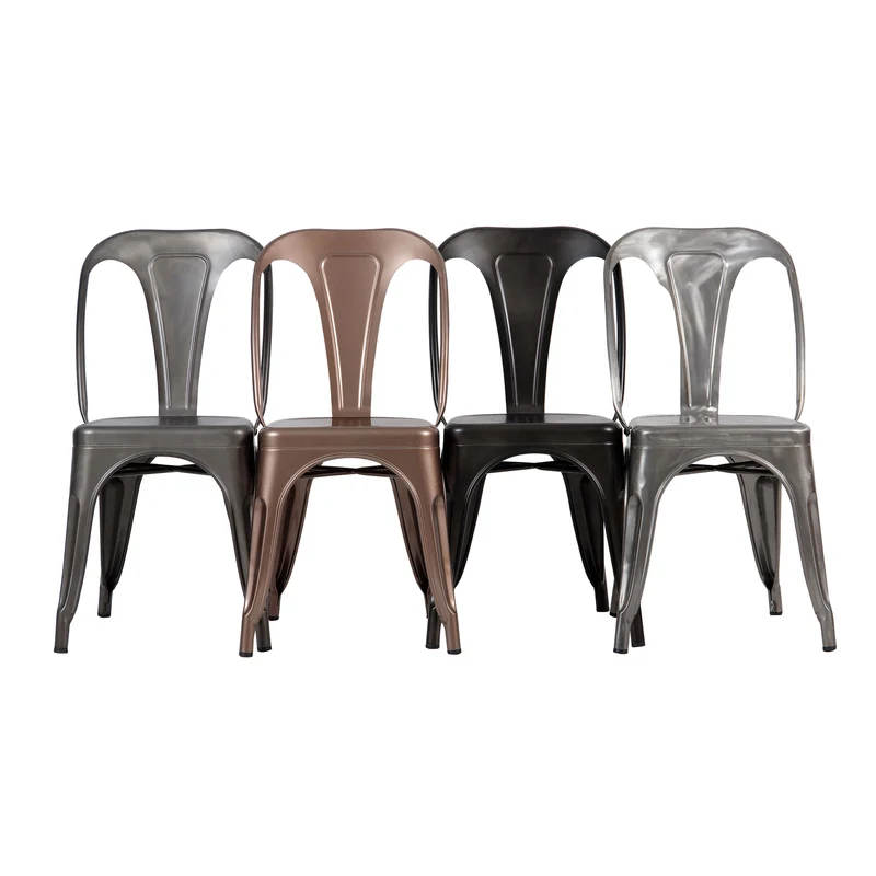 Chaise Indus chrome (lot de 2)