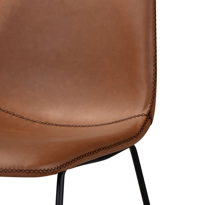 Chaise Gaspard marron (lot de 2)