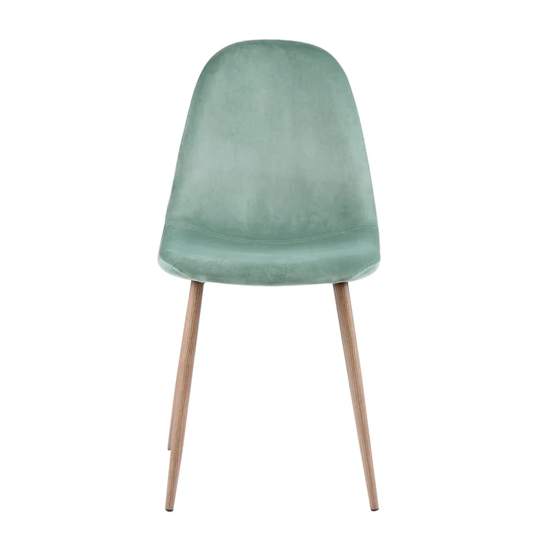 Chaise Fredrik en velours vert d'eau (lot de 2)