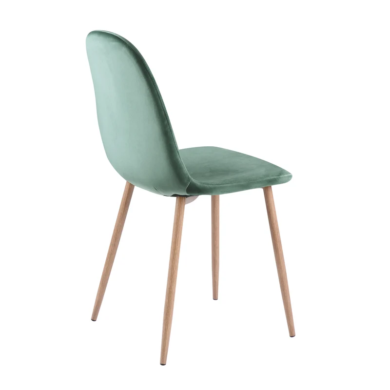 Chaise Fredrik en velours vert d'eau (lot de 2)