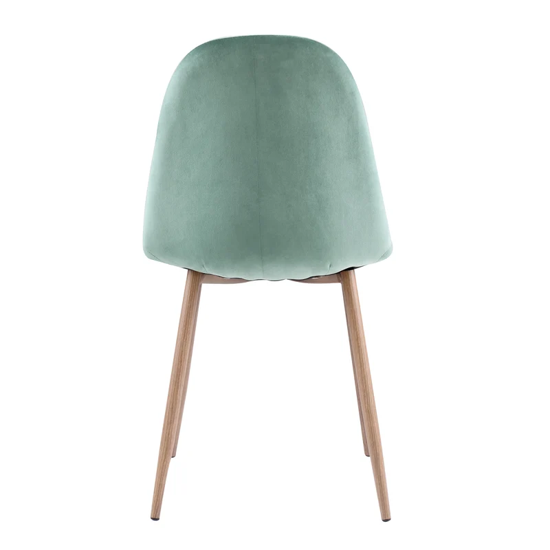 Chaise Fredrik en velours vert d'eau (lot de 2)