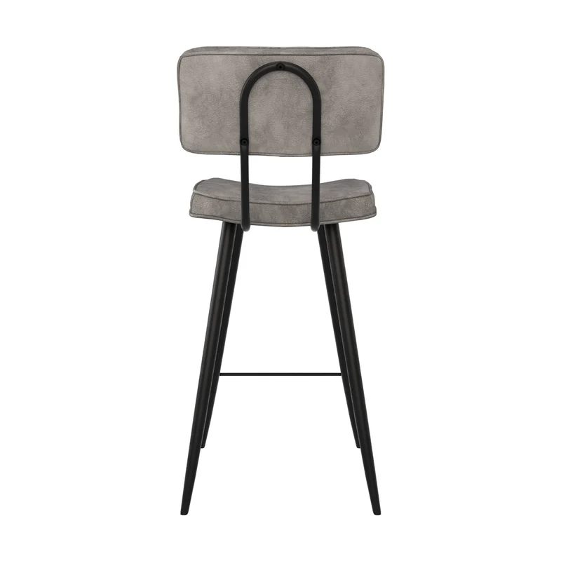 Chaise de bar mi-hauteur Texas grise 66 cm (lot de 2)