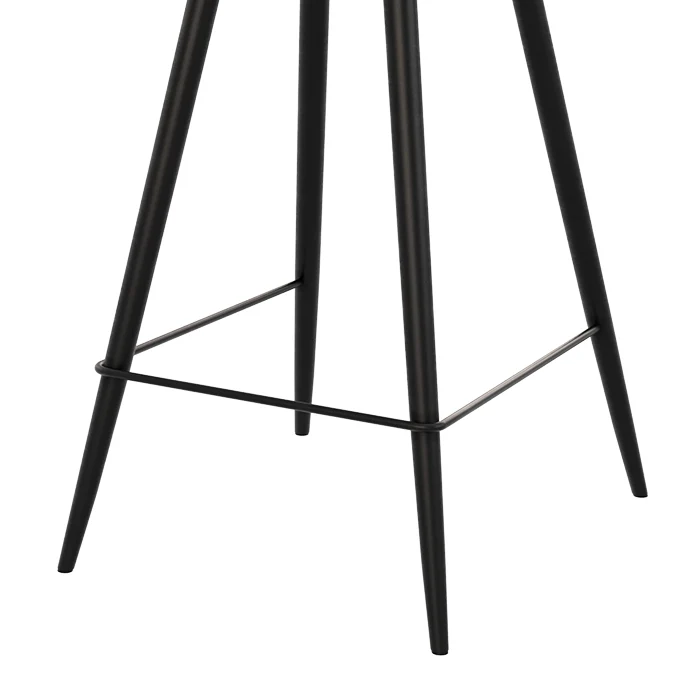 Chaise de bar mi-hauteur Texas grise 66 cm (lot de 2)