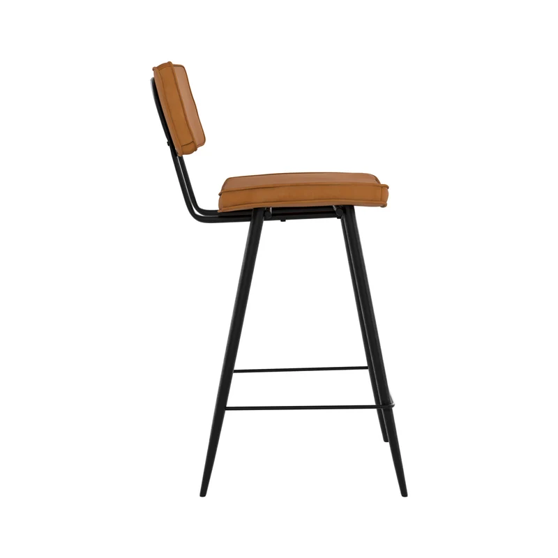 Chaise de bar mi-hauteur Texas camel 66 cm (lot de 2)