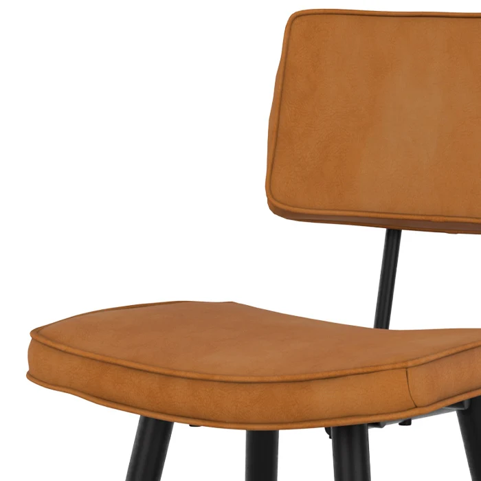 Chaise de bar mi-hauteur Texas camel 66 cm (lot de 2)