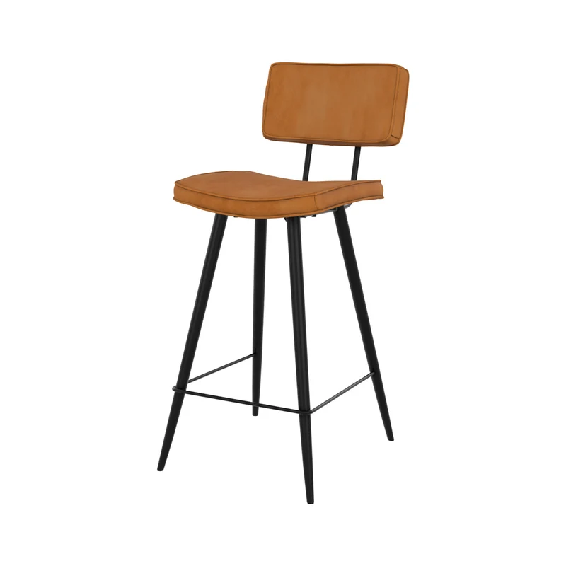 Chaise de bar mi-hauteur Texas camel 66 cm (lot de 2)