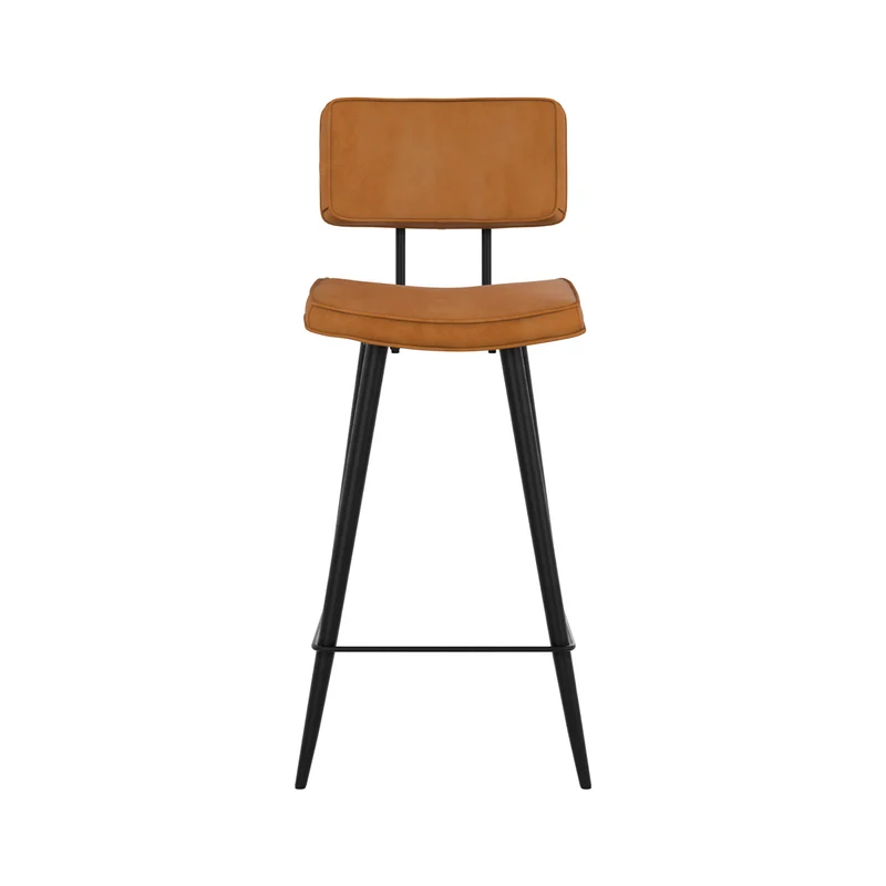 Chaise de bar mi-hauteur Texas camel 66 cm (lot de 2)