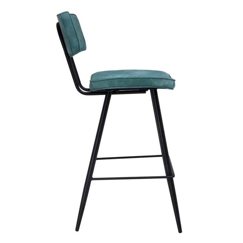 Chaise de bar mi-hauteur Texas bleue 66 cm (lot de 2)