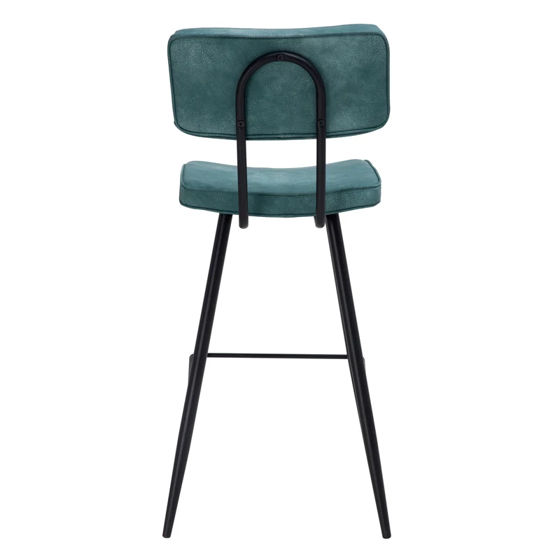 Chaise de bar mi-hauteur Texas bleue 66 cm (lot de 2)