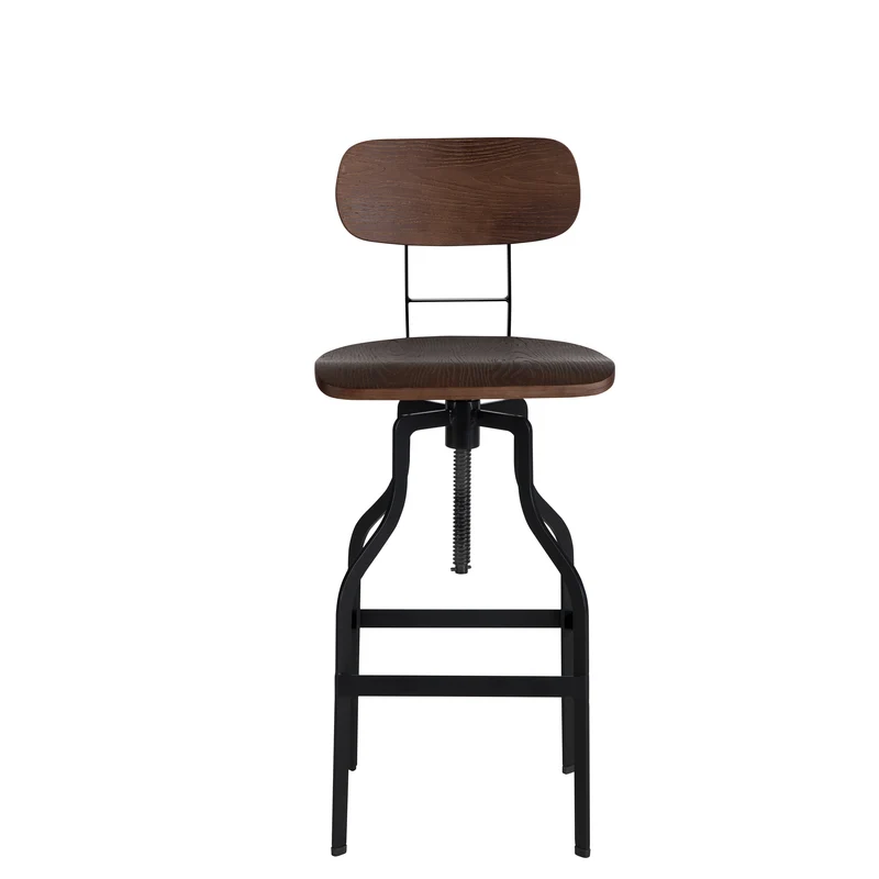 Chaise de bar Retro bois 66/85 cm